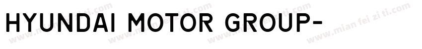 HYUNDAI MOTOR GROUP字体转换